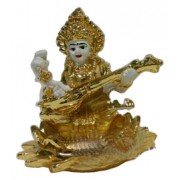 Sarswati On Lotus-W (T-Gold Plated)
